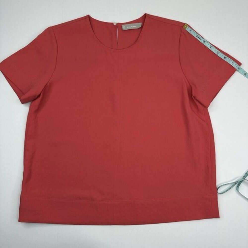 Everlane Women's‎ Pink Japanese GoWeave Swing Tee Short Sleeve Blouse Size 4 - Picture 11 of 12